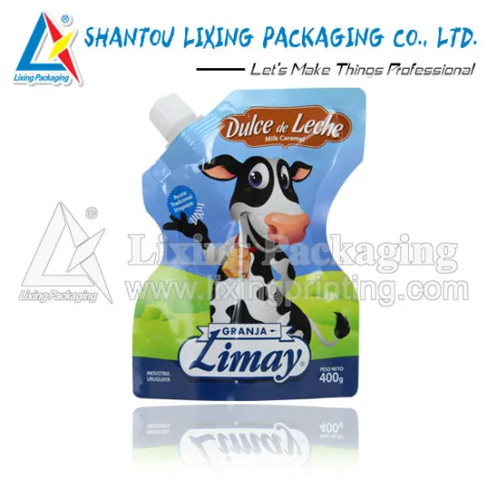 Milk packaging plastic bag