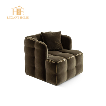 Italian Light Luxury Single Person Sofa Chair
