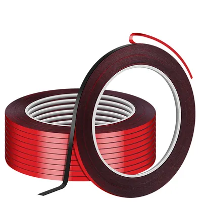 100PCS Curved Screen Border Sealed Strong Adhesion Red Double Sided Tape for Device Repair