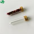 Round bottom test tube plastic with screw cap