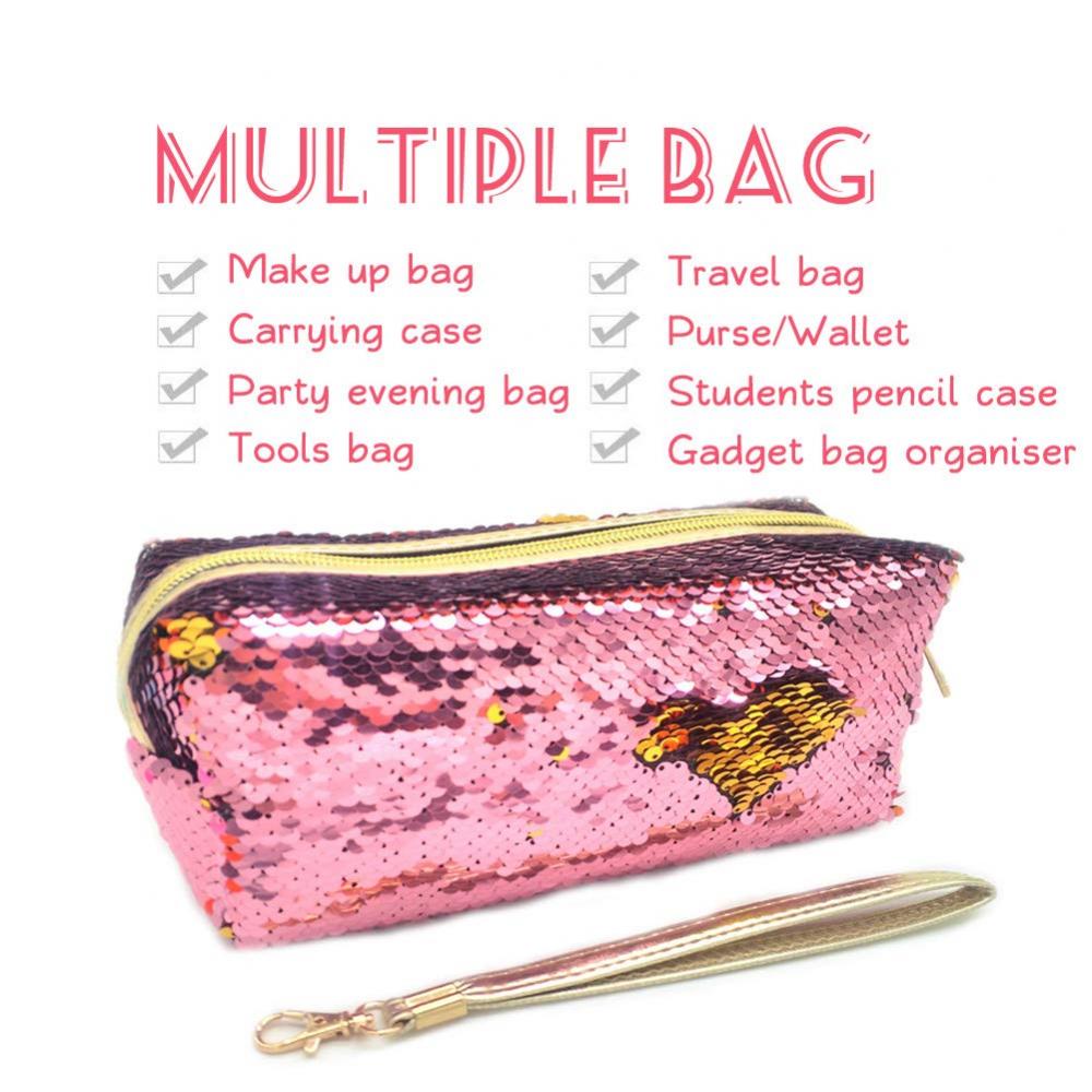 Glitter Double Color Sequin Pencil Case 2 Glitter Double Color Sequin Pencil Case 2