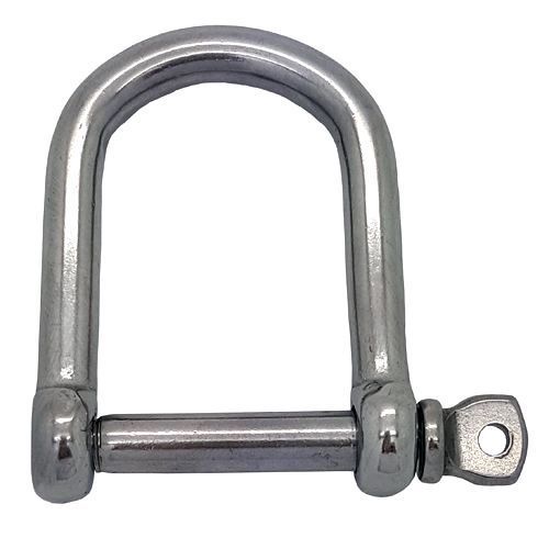 Stainless Steel Wide D Shackle with Screw Pin