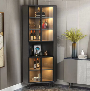 Modern Glass Display Wine Cabinets for Home