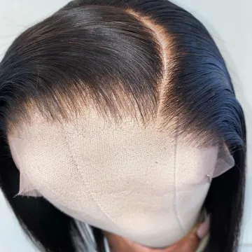 Raw Indian Virgin Human Hair 360 Hd Lace Frontal Wig Straight Human Hair Cheap Full Transparent Lace Front Wig For Black Women