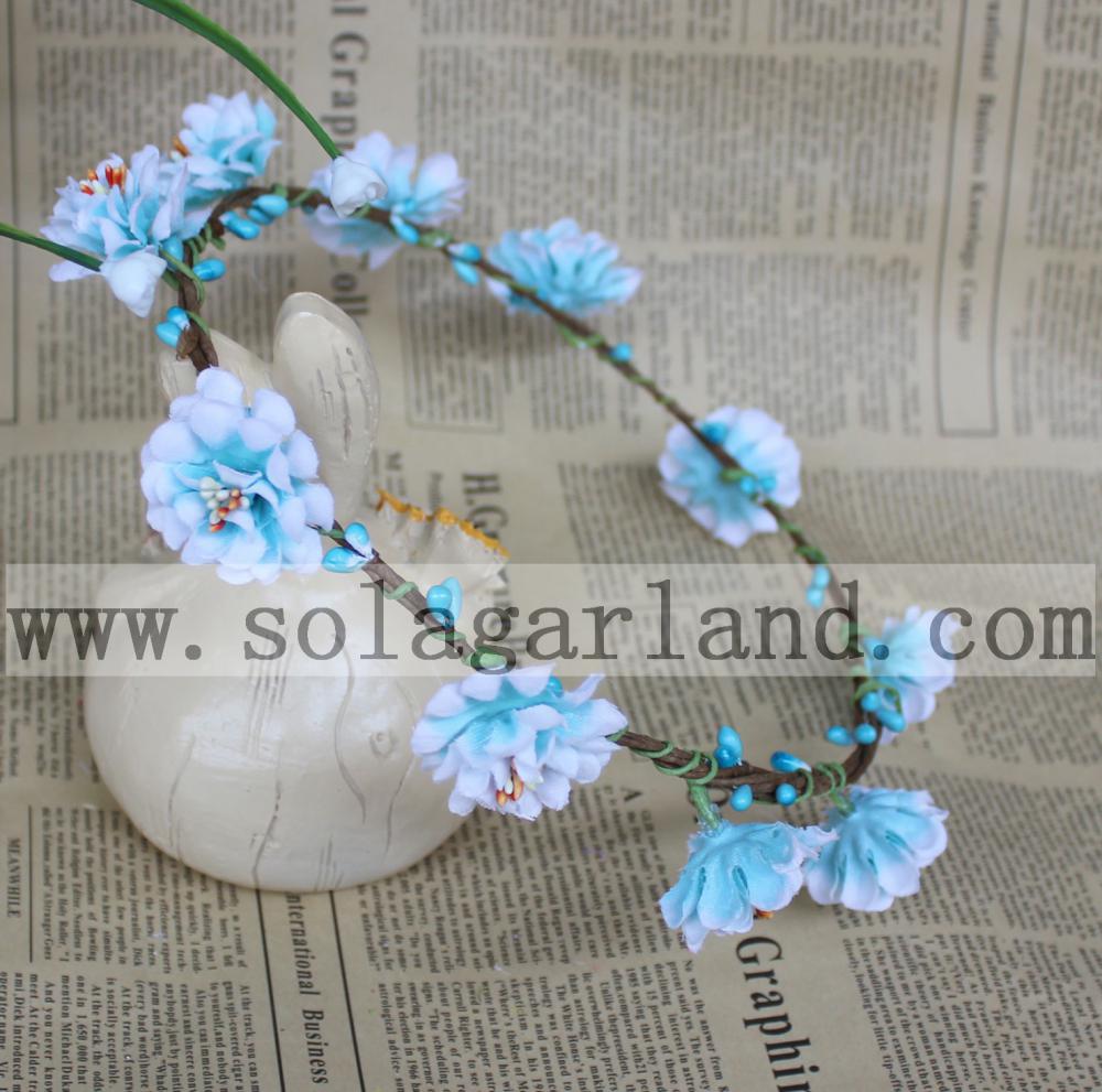 Fashion artificial flower wedding hair wreath