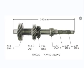 Hotsale Synchronizer Ring Transmission Gear Shaft for Toyota OEM 035-1701301