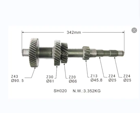 Hotsale Synchronizer Ring Transmission Gear Shaft for Toyota OEM 035-1701301