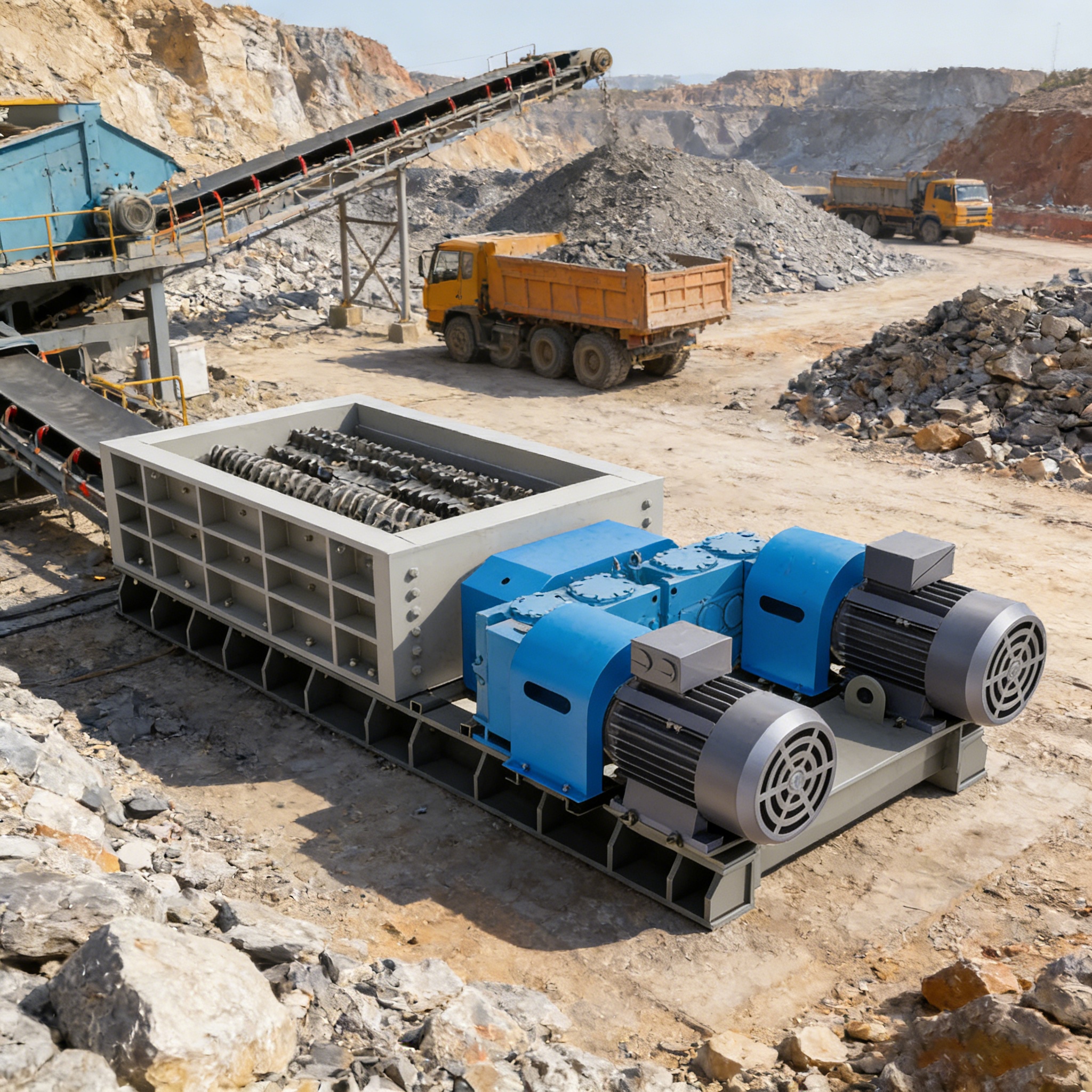 Large Double Roller Crusher