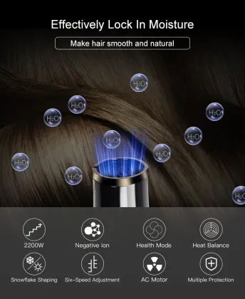 Factory Direct Sell REVi Air Hair Dryer 2200W - Temperature Adjust Professional Cool Shot Secadora de Cabello