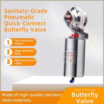 Fluture cu filet extern pneumatic de calitate sanitară