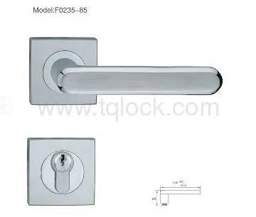 Fire safety split door lock with 85 lock body