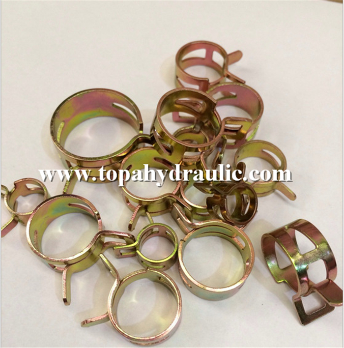 Metal circular wide spring hose clamps