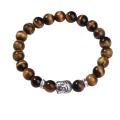 Bracelets de prière de bouddhisme de pierre naturelle 8MM Eye Tiger Bracelets