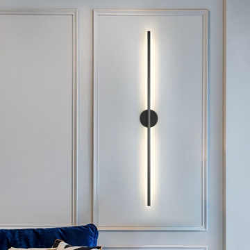 Nordische moderne einfache LED -Streifen -Wandlampen für Wohnzimmer und Schlafzimmer