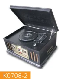 nostalgic phonograph,cassette player, retro turntable player,gramphone, CD player, radio