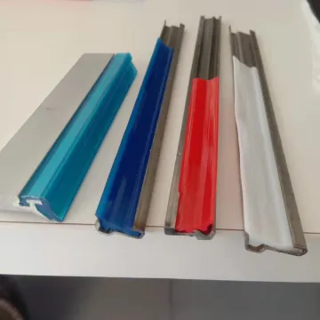 ZDE White Red rubber C2 wiper lips for steel telescopic cover