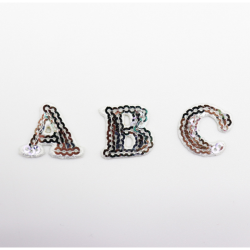 Mode neue Buchstaben Perlen Patch Stickerei