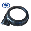 Rubber mining pump impeller