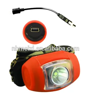 high quality hot selling bright in LED Headlamp 0.5w usb rechargeable led headlamp