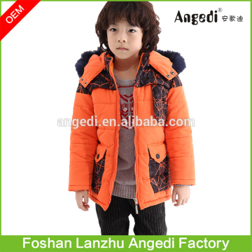 Kids removable fur hood kids wear china winter coat trendy children winter jacket