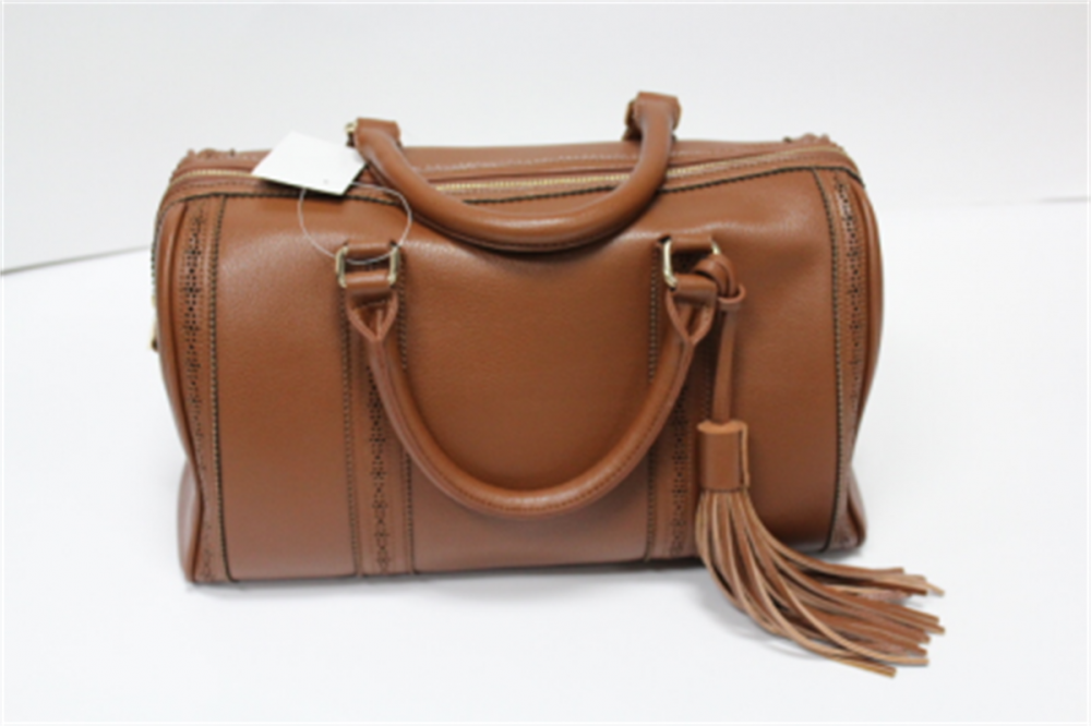 Brown Crossbody Handbag With Fringe