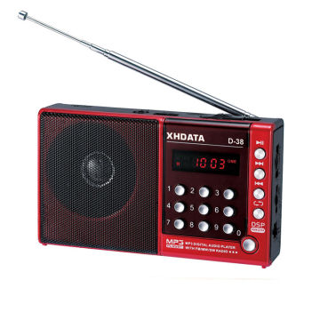 XHDATA D-38 FM Stereo Radio MW/SW/MP3 Player Screen DSP Vollband Portable Radio (English/German/Japanese/Russian User Manual)