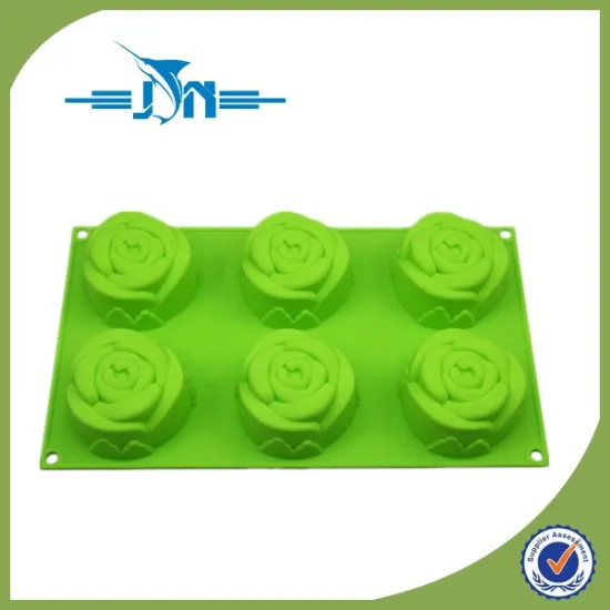 Top Sale High Quality Rose Shape 3D Silicone Molds Soap Molds
