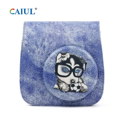 Husky Pattern Instax Mini 9 Camera Bag