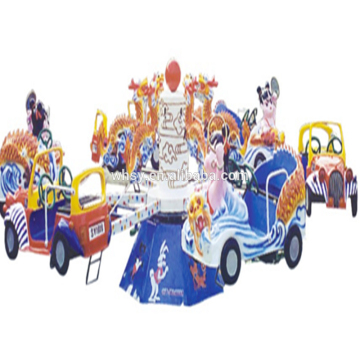 Most popular amusement park rides kids rotating playing turntable