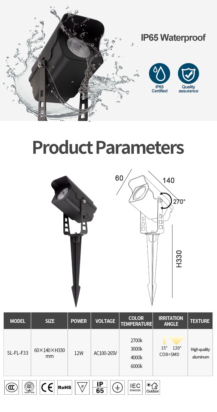 led garden spike lights