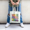 LOVE Rainbow Design Pride Day Tote Bag