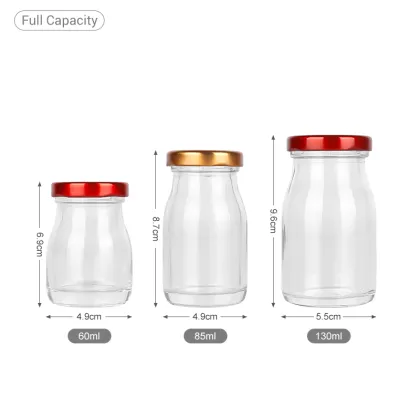 50ml 75ml 150ml Empty bird nest glass bottle