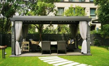 Gazebo Louvers Ultraviolet-proof Custom Bioclimatic Pergola