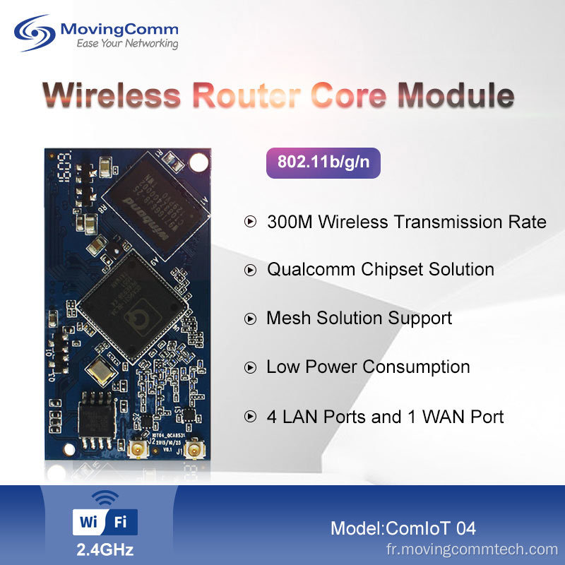 IEEE802.11N 2,4 GHz 300Mbps QCA9531 Module de base du routeur