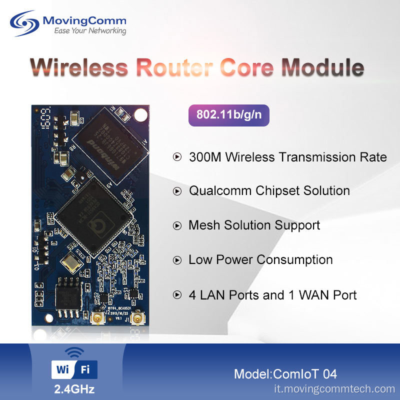 IEEE802.11N 2,4 GHz 300 MBPS QCA9531 Modulo couter router