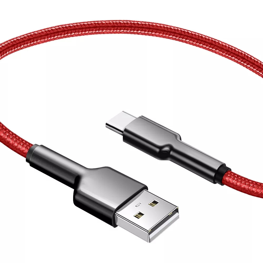 3A 10ft zinklegering Type C USB -kabel