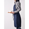 Nordic custom LOGO denim sleeveless neck apron