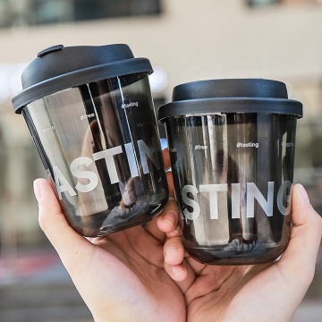 Black Boba Cups 12oz/14oz/16oz with New Logo for Cold Coffee