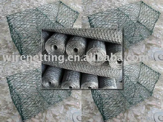 Galvanized hexagonal gabion box
