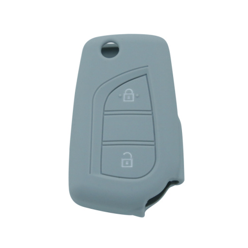 toyota cute rubber key 2 buttons shell