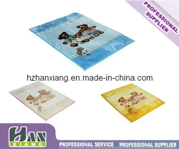 OEM Blanket Exporter Polyester Baby Child Rashcle Blanket (HX-825)