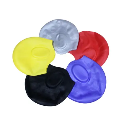 Adult Comfortable Waterproof Ear Cover Swimming Cap