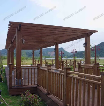 carbonized solid bamboo decking