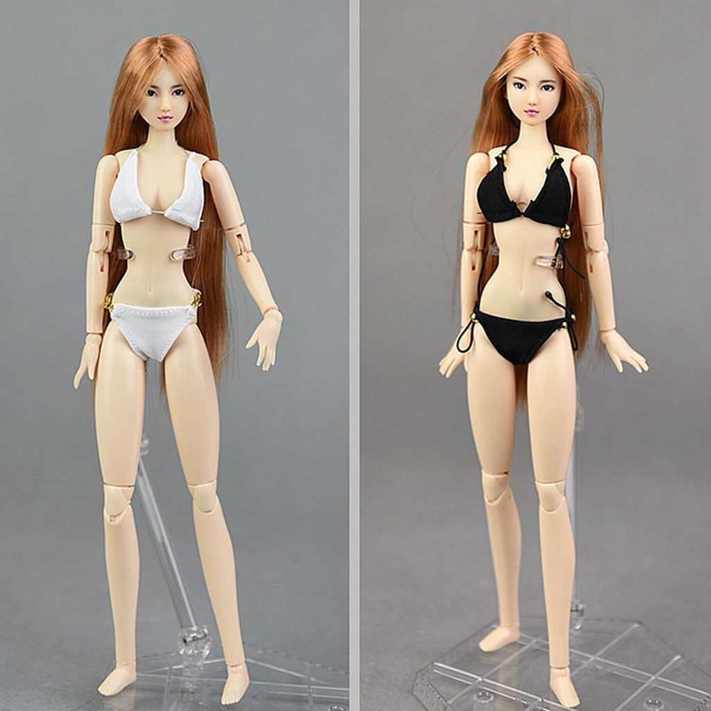 1/6 Scale Female Figure Doll Clothing Kit, Bikini Swimwear for 12 inch Action Blythe BJD Dolls Girl Action Body