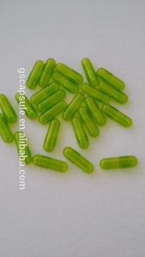 2# HPMC transparent green hard capsules