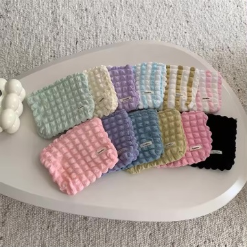 Xu hướng thời trang mới trang điểm mềm mỹ phẩm túi du lịch túi đựng đồ cotton puffy túi thẩm mỹ cho nữ