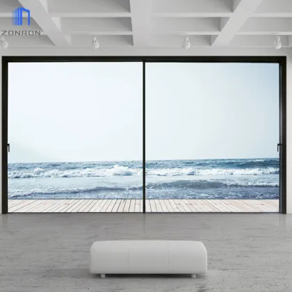 Customized Aluminum Sliding Doors and Windows: Zonron Factory's Large Glass Sliding Door Solutions