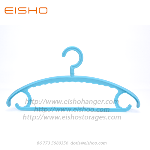 EISHO Recycle Blue Plastic Suit Hangers In Bulk