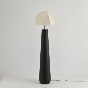 Modern Minimalist Nordic Marble Black Cloth Floor Lamp