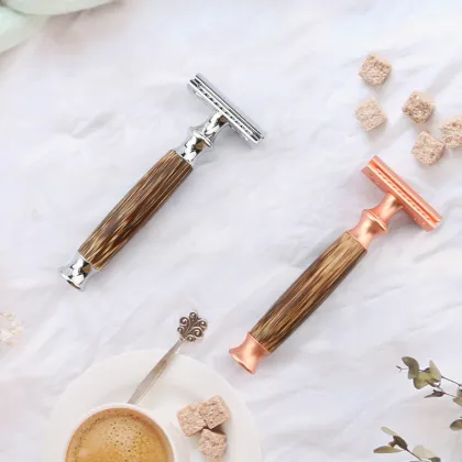 Custom Logo Zero Waste Bamboo Razor Blades - Double-Edged Safety Razors